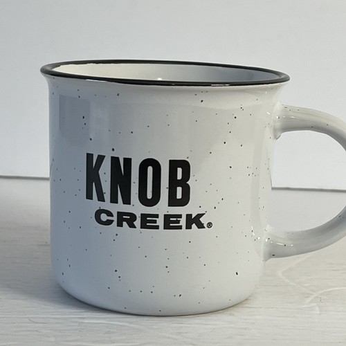 Knob Creek Whisky Coffee Mug 10 oz Enamelware Look Style A Whisky Well Earned - Picture 2 of 4