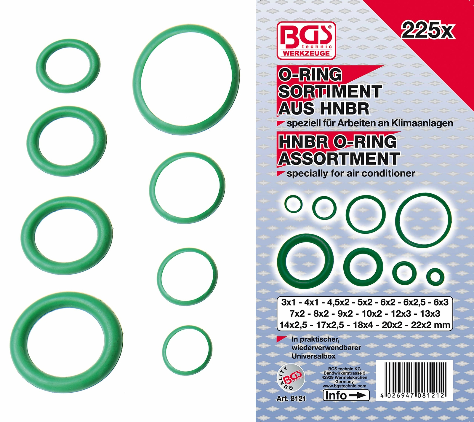 BGS 8121: Il Kit O-Ring in HNBR che Salva l'Estate (e la tua Auto)
