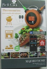 Thermomètre de cuisson Connecté MAJORD'HOMME PIC&COOK avec sonde et appli smart