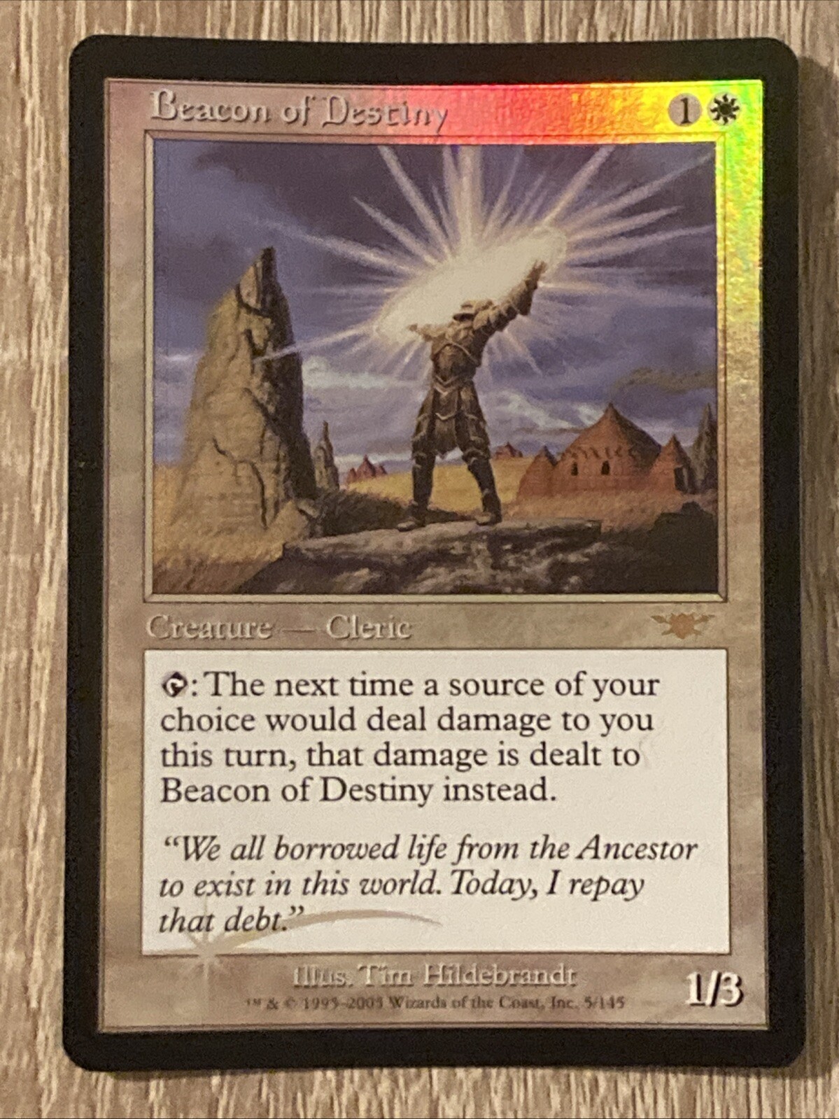 Beacon Of Destiny Foil Magic Legions 2003 NM MAGIC GATHERING CARD