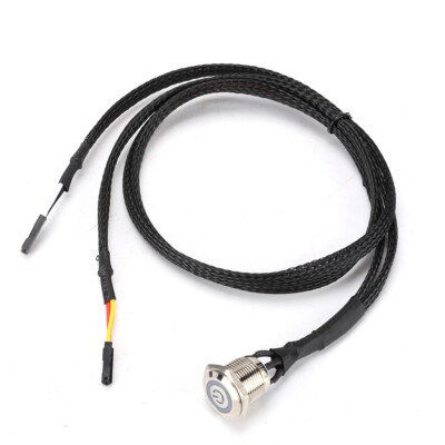 Desktop Computer Host Switch Cable Metal Button Metal LED Power Button(Red ) SPM