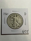 1921-D Walking Liberty Half Choice G Key Date