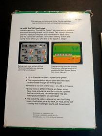 Horse Racing Mattel Intellivision CIB Complete in Box w Overlays Tested Works