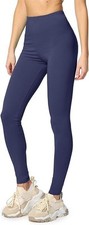 Ladies Womens Plain Leggings Full Length  Black + Colours UK Size 8 - 22