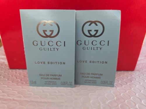 Gucci Guilty Love Edition EDP Pour Homme Spray Sample Size 1.5 ml-GET 2 SAMPLES