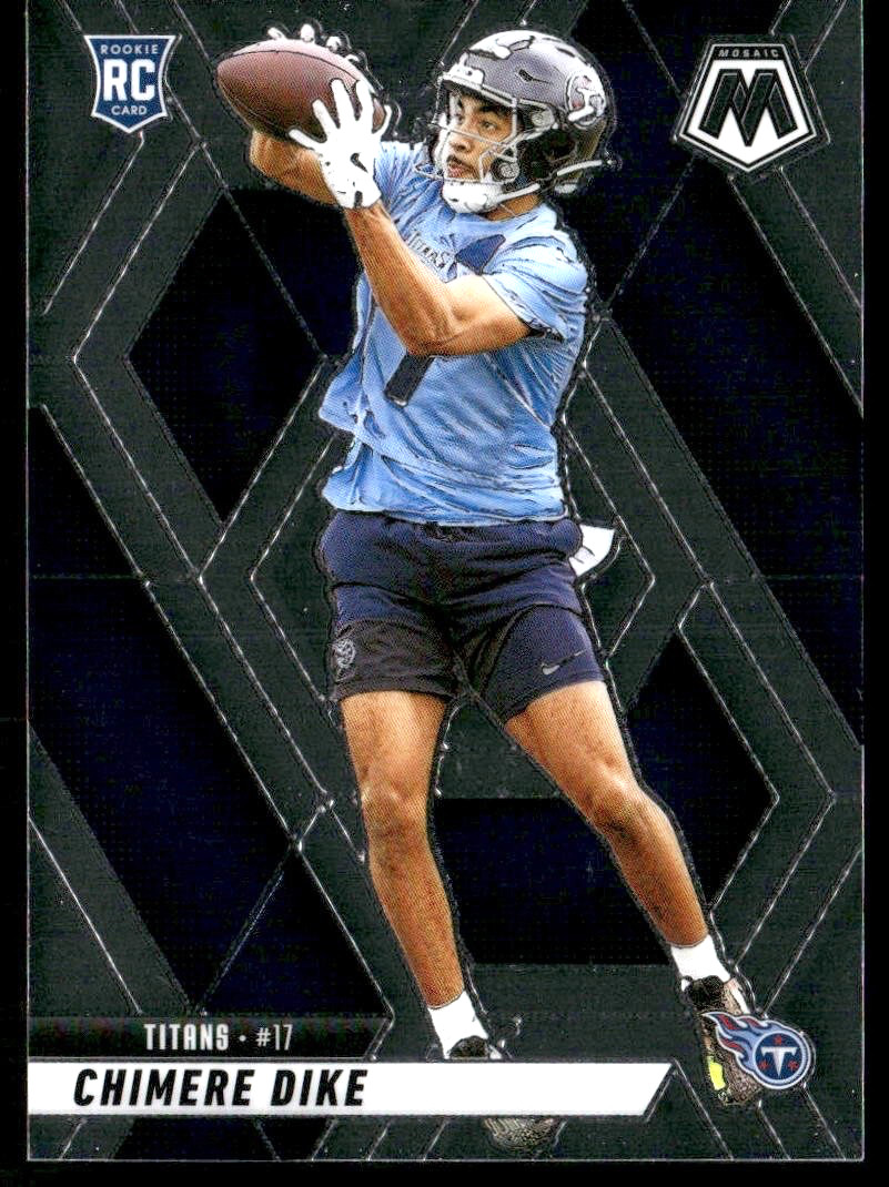 2025 Panini Mosaic Chimere Dike RC #356 Tennessee Titans