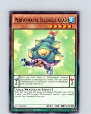 Yu-Gi-Oh TCG Performapal Shellshell Crab SHVI-EN002 1st Edition Common Card NM