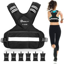 Ergonomic Adjustable Weighted Vest for Men  Women 5-10 lbs - Ultimate Comfort