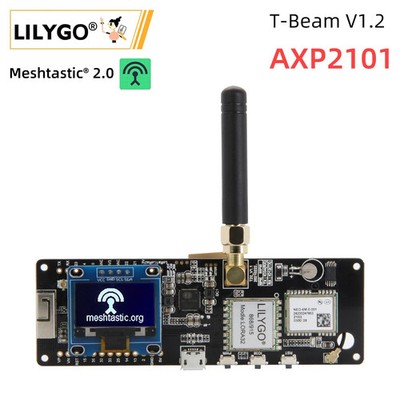 LILYGO TTGO T-Beam V1.2 ESP32 LoRa Development Board WiFi BLE GPS OLED