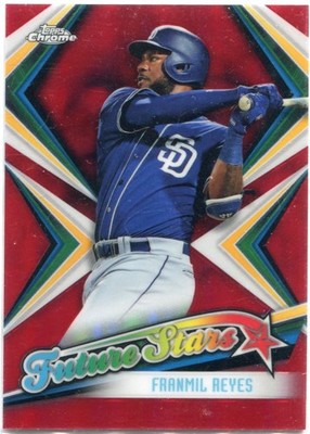 2019 Topps Chrome - FRANMIL REYES - Red Refractor Future Stars Rookie #d 3/5
