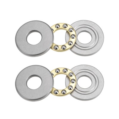 2pcs F8-22M Miniature Thrust Ball Bearing Chrome Steel with Washer 8x22x7mm