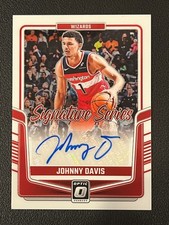 Johnny Davis 2024-25 Donruss Signature Series Auto Wizards