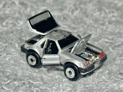 Micro Machines Deluxe series Ford Mustang SVO Mini Diecast Grey 1988 Galoob Rare