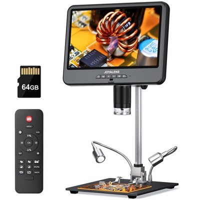 4K 30FPS HDMI Digital Microscope with 10.1'' Screen, JL208S 4K Soldering Micro...