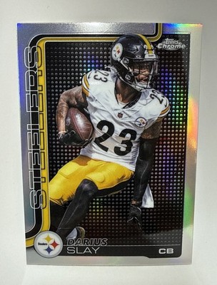 2025 Topps Chrome Darius Slay #259 Lightboard Logo Refactor Steelers SSP NM