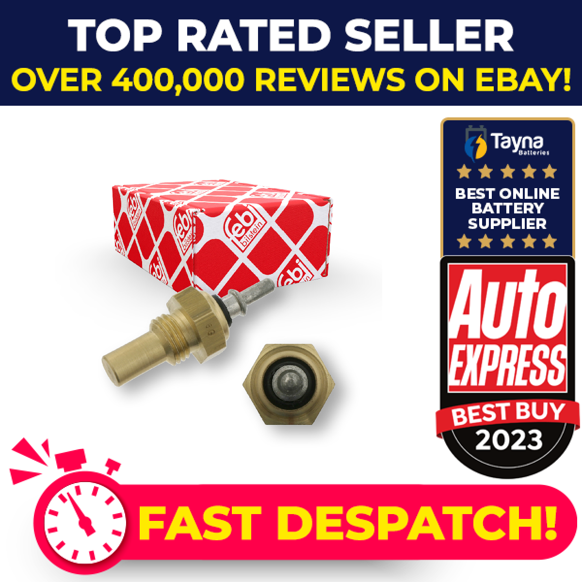 Coolant Temperature Sensor fits MERCEDES E250 S210, W210 2.5D 96 to 99 Sender