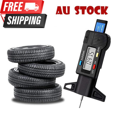 0-25mm Depth Gauge Tyre Tread Car Tester Checker Brake Pad Motorbike Digital