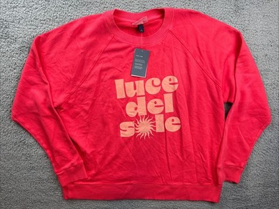 Universal Thread Sweatshirt Womens XL Coral Luce Del Sole Graphic Pullover