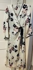 NEW Madison Intimates Floral and Black Lace Accent Gown and Matching Robe Small — photo 1