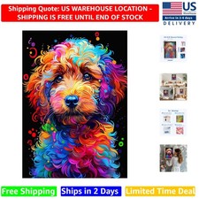 5D Full Drill Diamond Painting of Dogs - Perfect Leisure Activity, 30x40cm