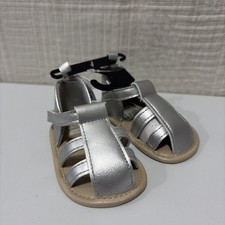 Carter's Baby Girl Silver Gladiator Sandals 3-6 Months