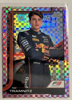 2025 Topps Chrome Formula 1 #49 Tim Tramnitz Pink Checker Flag Refractor #/250