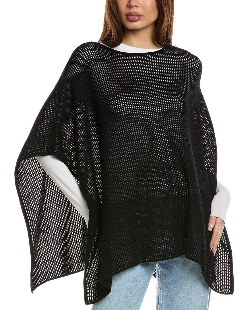 Женское пончо с вырезом лодочкой сшитое крючком Винсом 20690₽