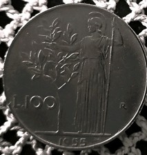 100lire1955 anno di Coniazione della Moneta In Splendido Stato