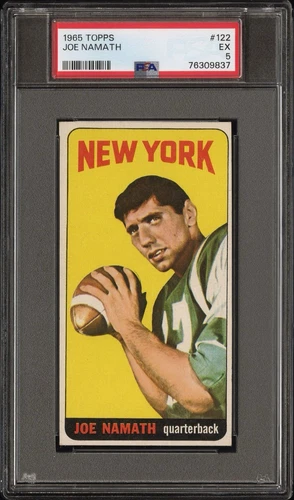 1965 Joe Namath Rookie Card (RC) - PSA 5 - Topps #122 