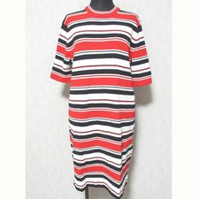 MARC JACOBS Women's Pile Border Dress XS Red White Black Used