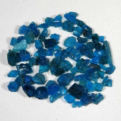 61.95 Ct Natural AAA Neon Blue Apatite Rough Wholesale Bulk Lot Gemstone