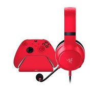 RAZER Essential Duo Xbox Headset & Charging Stand Bundle -  Red