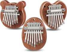Mini Thumb Piano 3 Pack 8 Key Kalimba Musical Instrument Gift