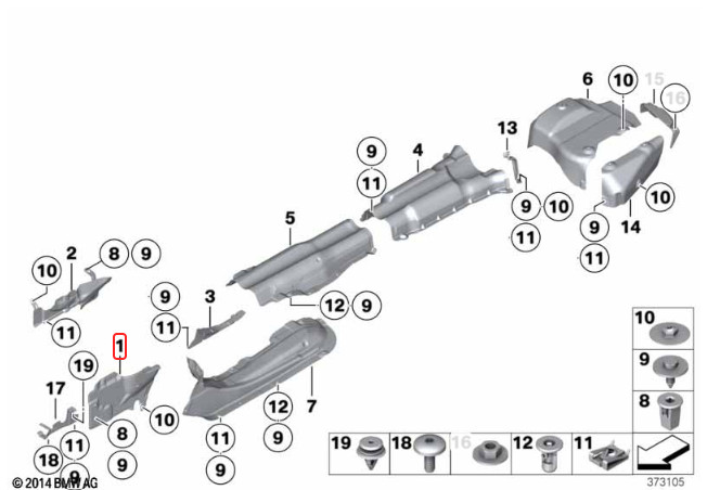 Rolls-Royce Dawn 2009-2023 Front Right Sound insulation