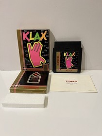 KLAX VIDEO GAME NINTENDO NES 1990 COMPLETE TESTED & WORKING (Complete in Box)