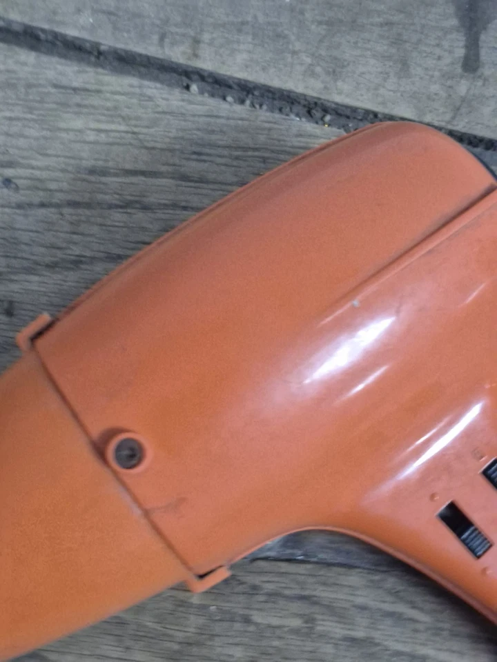 Ancien Vintage Seche Cheveux Orange (Fonctionne) - Photo 3/4