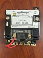 8536SBG2S Square D NEMA Size 0 ***CONTACTOR ONLY***480V COIL***