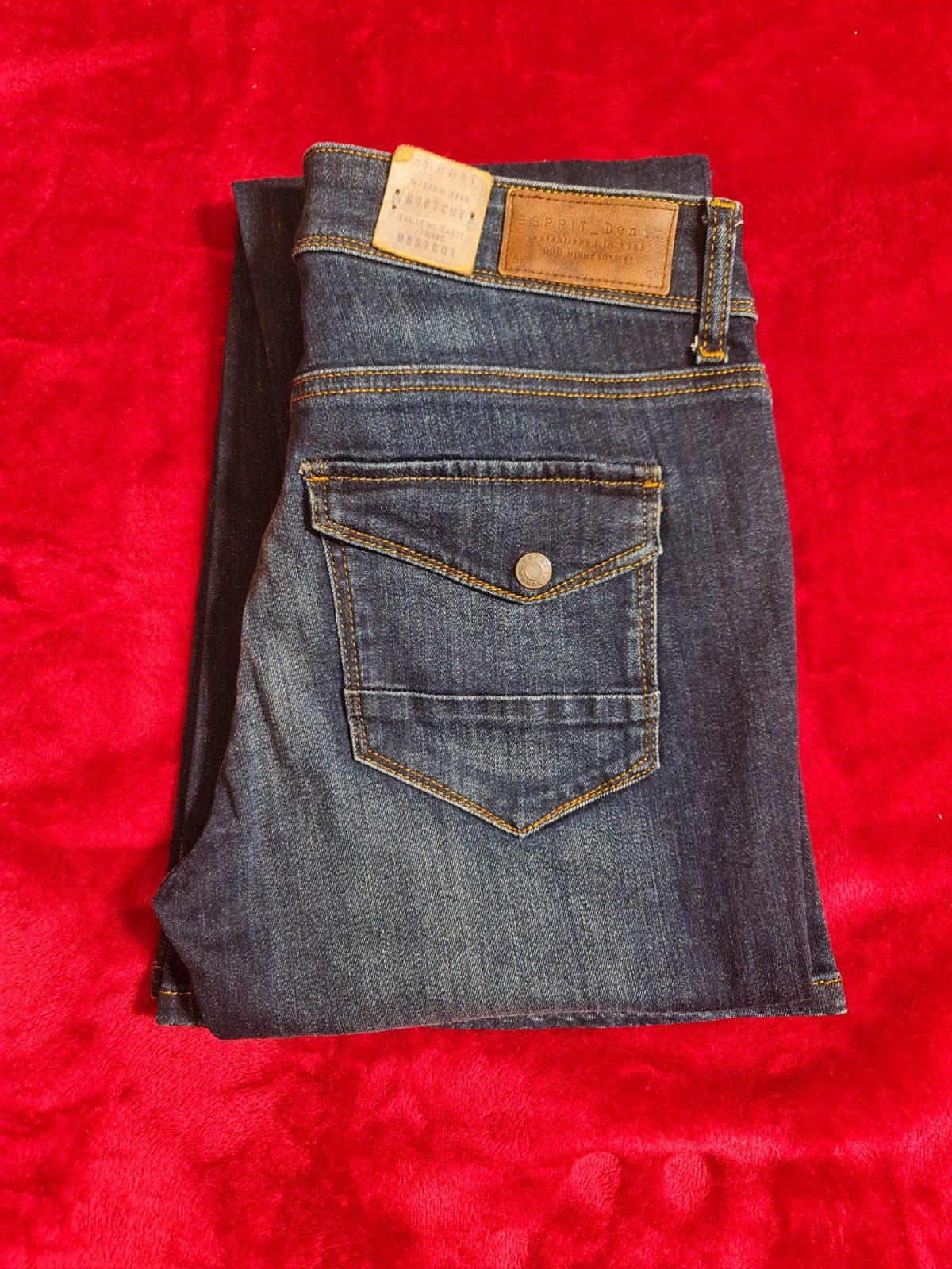 Esprit Denim Blue Dark Wash Bootcut Flared Jeans W28 L32 * Never Worn*