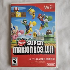 New Super Mario Bros. Wii (Nintendo Wii, 2009) CIB Complete w/ Manual, Works!