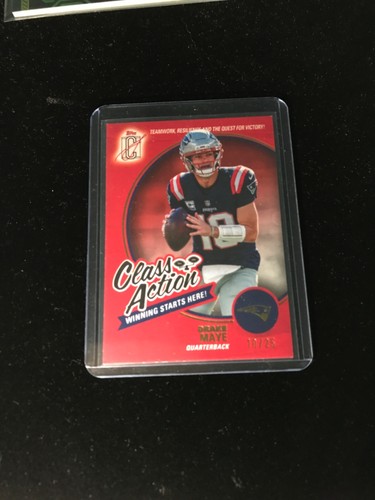drake maye 10/25 jersey number match 1/1