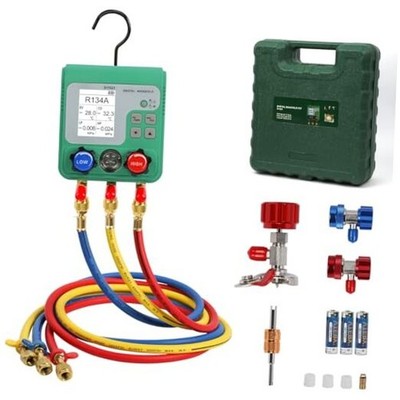 Digital HVAC Gauges Set, 92 Refrigerants, Digital Manifold Gauge Set,