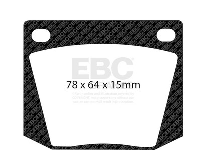 For 1963-1965 Shelby Cobra Brake Pad Set Front EBC 97324FNMV 1964
