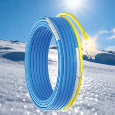 Metal & Plastic Pipe Heating Cable YeloDeer – Upgraded Thermostat Home Heat Trac