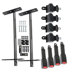 4 Sets Golf Cart Seat Belts Lap Set Retractable 42" For EZGO/Yamaha/Club Car US