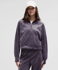 NWT  Lululemon Scuba Oversized Funnel Neck Velvet In Nightfall XL/XXL B39
