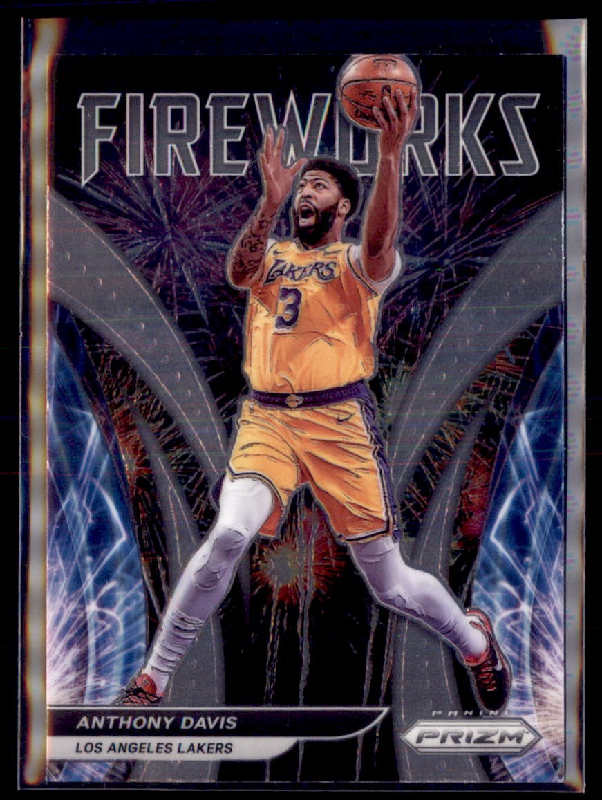 2021-22 Panini Prizm Basketball Anthony Davis Lakers 16 Fireworks
