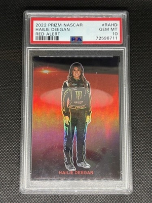 #ad 2022 Panini Prizm #RA HD Hailie Deegan Red Alert CASE HIT PSA 10 $49.99