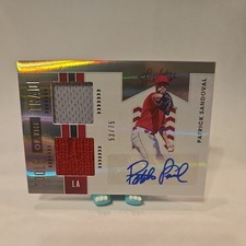 2020 Absolute Baseball Patrick Sandoval Tools Of The Trade 2 Swatch Auto /75