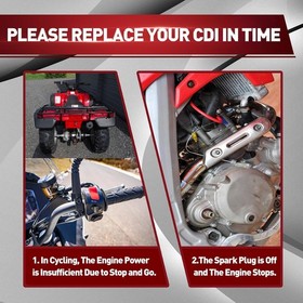 Durable 5 Pin CDI Box for ATV, Golf Cart, and Dirt Bike - Lightweight 0.1 kg