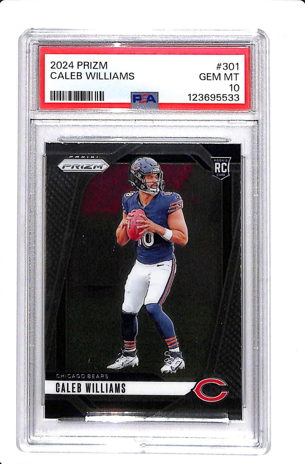 2024 PANINI PRIZM CALEB WILLIAMS ROOKIE PSA 10 #301